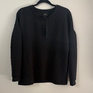W5 Black Polka Dot Sweater XL NWT